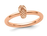 Rose Rlated Polished Sterling Silver Flip Flop Ring