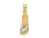 10K Yellow Gold Flip Flops Charm Pendant (NO CHAIN)