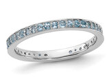 3/4 Carat (ctw) Blue Topaz Band Ring in Sterling Silver