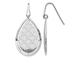 Sterling Silver Dangle Laser-Cut Earrings