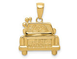 14K Yellow Gold Just Married Car Charm Pendant (NO CHAIN)