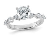 2.20 Carat (ctw VS, F) Certified Lab-Grown Diamond Engagement Ring 14K White Gold