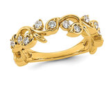 2/5 Carat (ctw VS, F) Lab-Grown Diamond Vine Band Ring 14K Yellow Gold (SIZE  7)
