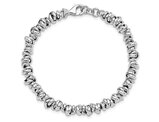 Sterling Silver Polished Love Knot Bracelet (6.75 Inches)
