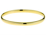 High Polish 4.5mm Hinged Bangle in 14K Yellow Gold