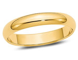 Ladies 14K Yellow Gold 4mm Wedding Band Ring