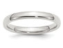  3mm Wedding Band in Sterling Silver