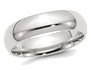 6mm Wedding Band in Sterling Silver