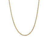 14K Yellow Gold Concave Anchor Chain Necklace 24 Inches