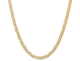 Concave Anchor 6.25mm Chain Necklace 18 Inches in 14K Yellow Gold