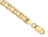 14K Yellow Gold Concave 6.25mm Anchor Chain Bracelet (8 Inches)
