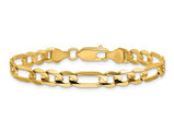 14K Yellow Gold 6mm Figaro Bracelet (8 Inches)