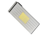 Men's Stainless Steel Gold Plated Money Clip