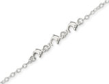 Dolphin Anklet in Sterling Silver