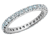 1.00 Carat (ctw I1-I2) Diamond Eternity Wedding Band Ring in 14K White Gold