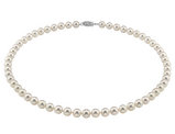 AAA Japanese White Akoya Cultured Pearl 6.0-6.5mm Necklace with 14K Gold Clasp 36 Inches