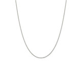 Box Chain Necklace in Sterling Silver 18 Inches (1.10mm)