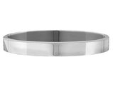 Sterling Silver Polished Hinged Bangle (8.0mm)